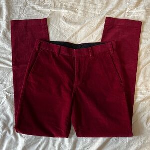 J crew ludlow red corduroy pants 29 men